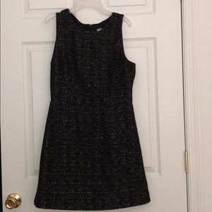 Banana Republic black tweed dress 6p Petite size 6